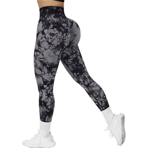Women Scrunch Butt Lifting Leggings Seamless Contour High Waisted Yoga Pants - Picture 4 of 7